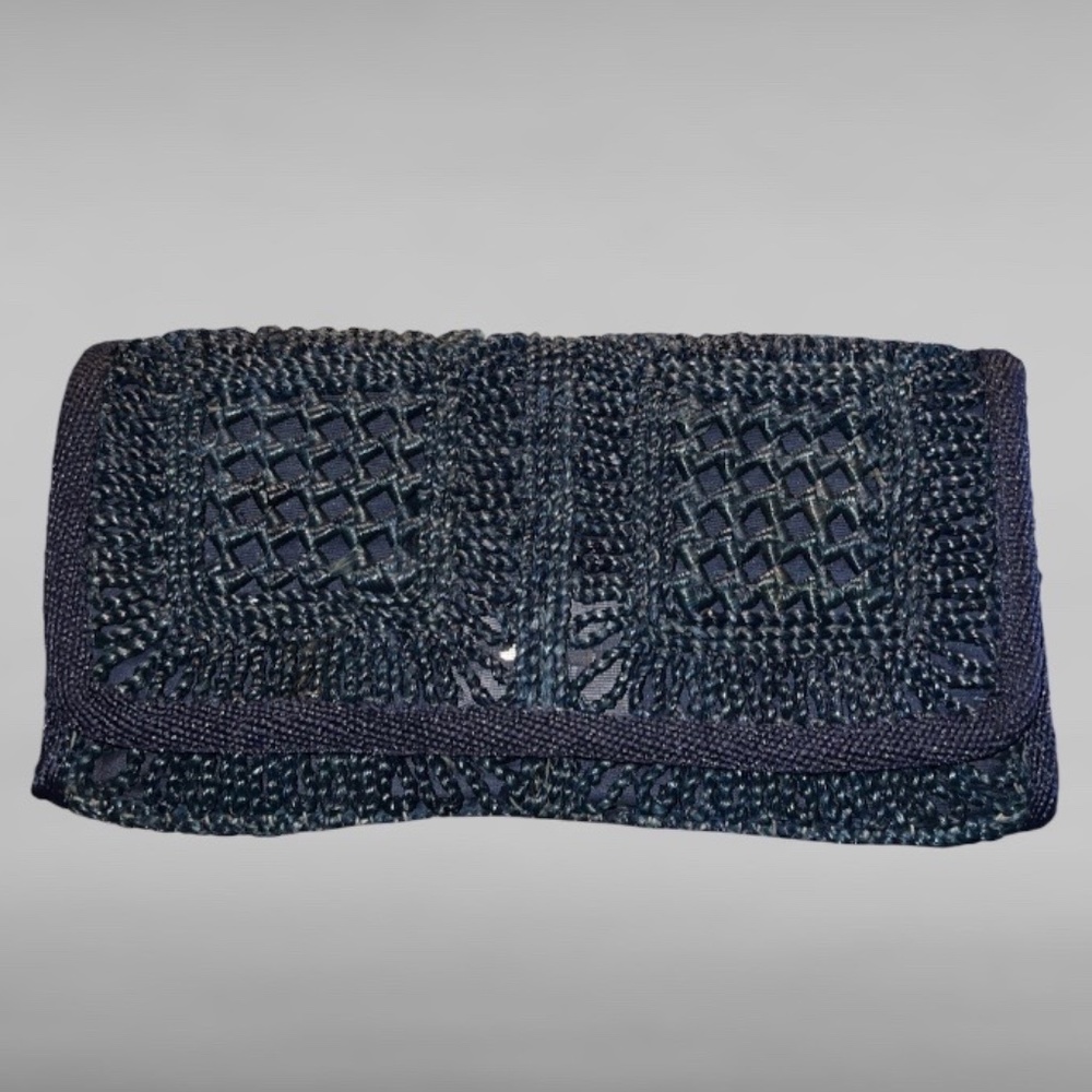 Vintage 1980s Maas Brothers Woven Clutch Purse